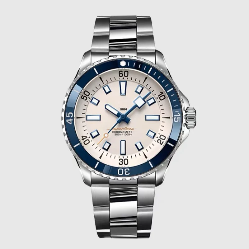 2024 High Luxury Brand Super Ocean Automatic Men's Watch Waterproof Stainless Steel Sports Screw-in Fashion Men's Watch