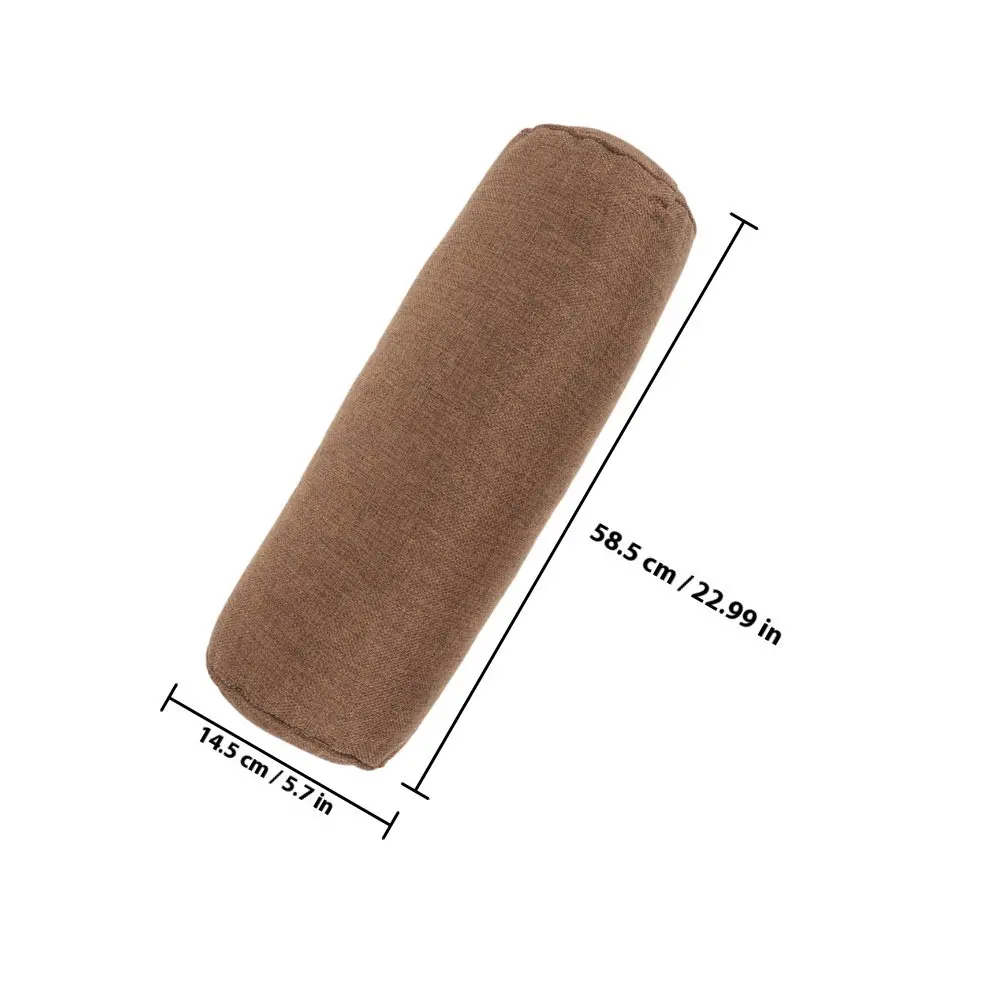 Versatile Cotton Linen Yoga Pillow High Compressive Strength Anti Slip Design Portable Lightweight for Gym Office Home Yoga