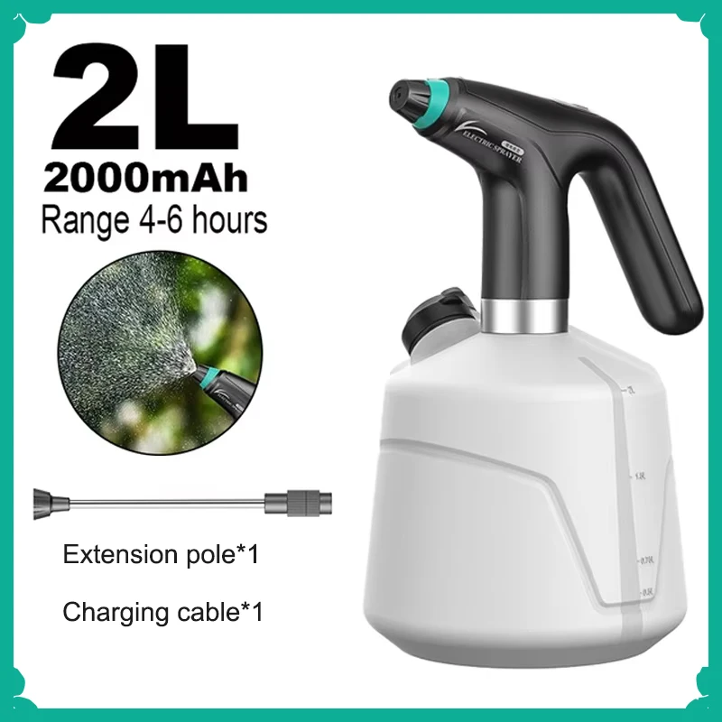 2L Electric Spray Bottle Plant USB Sanitizing Sprayer Automatic Watering Fogger Watering Machine Plants Garden Tool