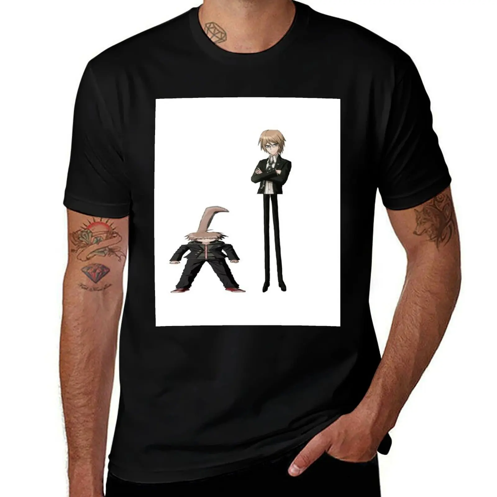 

cursed danganronpa image 2 (improved) T-Shirt t shirts for man pack cotton man t shirts graphic T-shirt