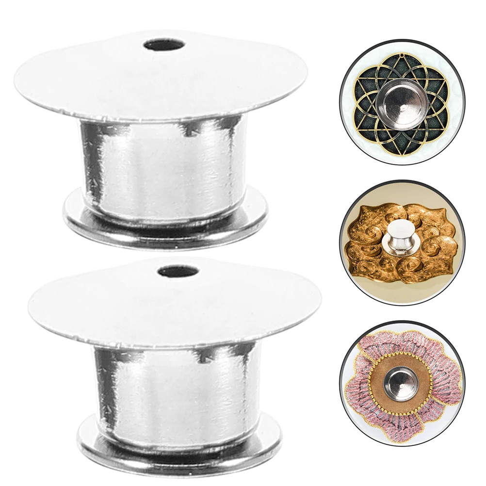 

25pcs Back Lock Clamp Replaceable Flat Round Locking Backs For Brooch Replacement Brooch Back Pin Lapel Pin Keepers Metal