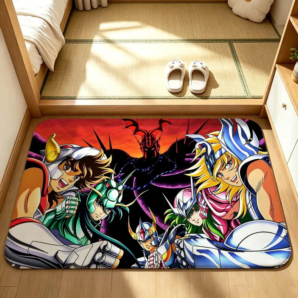 Anime-Saint SeiyaS Floor Mat Bedroom Carpet, Bathroom Foot Mat, Doormat, Non-Slip Absorbent Multi-Use