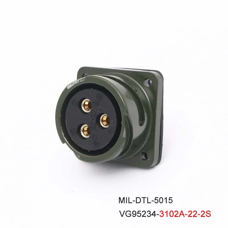 22-2S 22-2P Aviation Plug Servo Motor Connector MIL-DTL-5015 VG95234 MS3108A MS3106A MS3102A MS5015 22-2