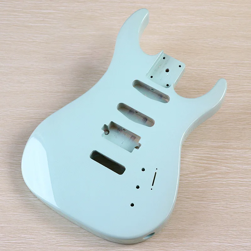

Electric guitar body, surfing green guitar body, bright electric guitar accessories, assembly and modification, DIY poplar body