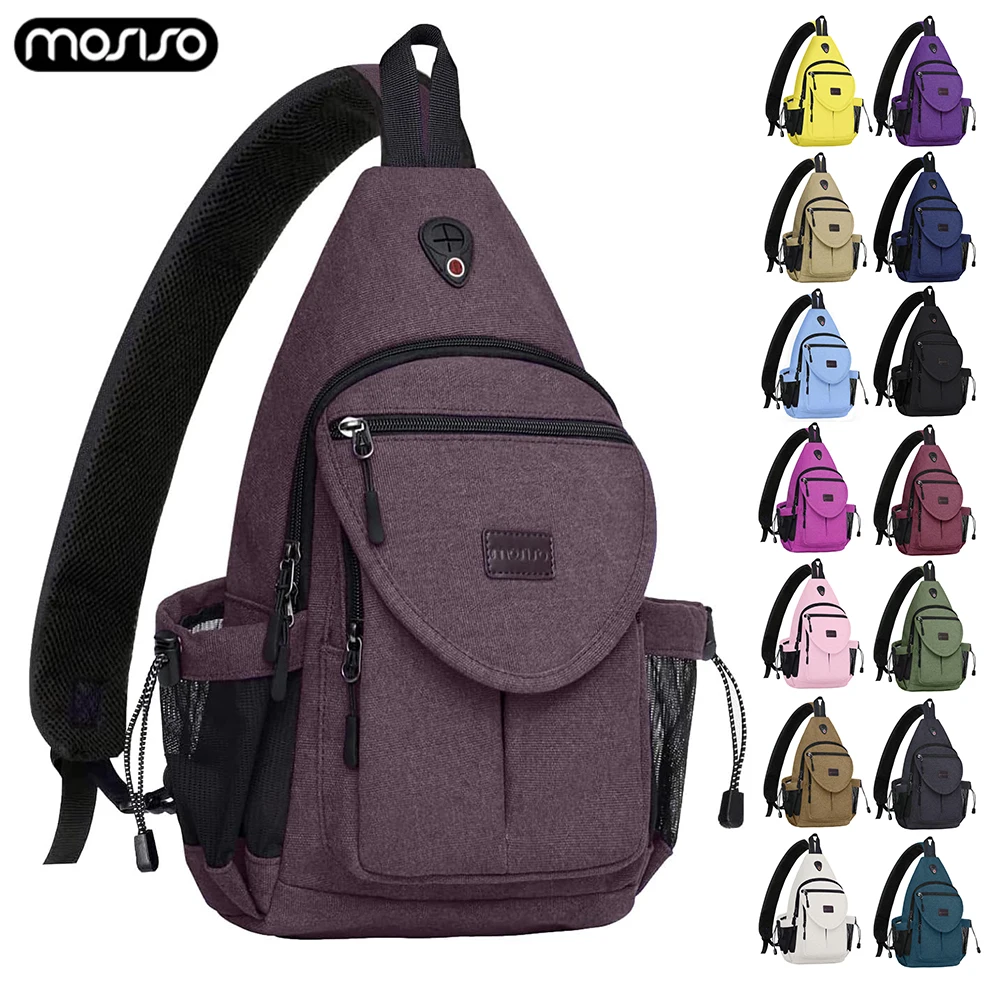 Mochila cruzada para hombre y mujer, bolso de pecho a la moda, informal, para negocios, ciclismo y deportes, 2024