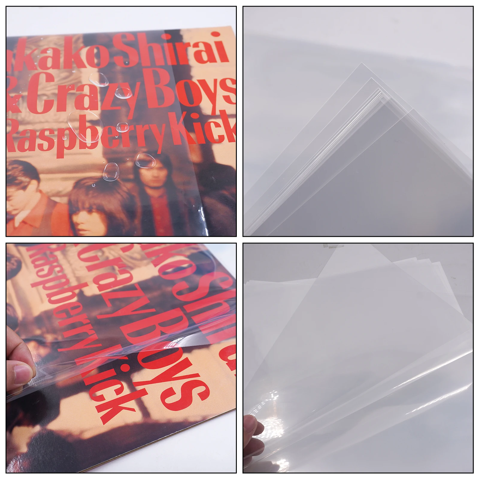 30 pezzi di buste protettive per dischi in vinile, materiale PP, supporto LP, borse esterne piatte aperte trasparenti per copertura di stoccaggio in vinile da 12 pollici