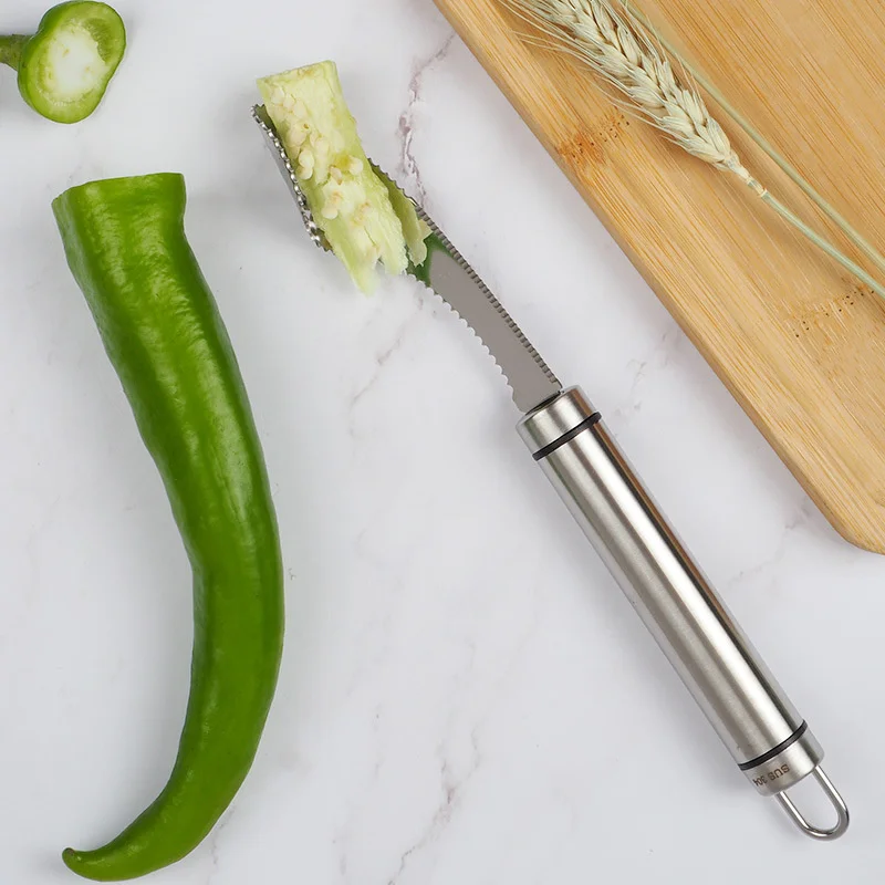 Pepper corer green pepper seeder kitchen small tool heart digging bitter gourd creative corer