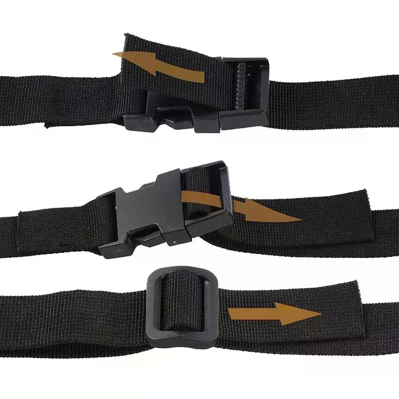 Picture 3: 4 M Nylon Webbing Strap Band With Flat Side Release Buckles Tri-Glide Slides For DIY Luggage Strap And Backpack Buckles And Stra