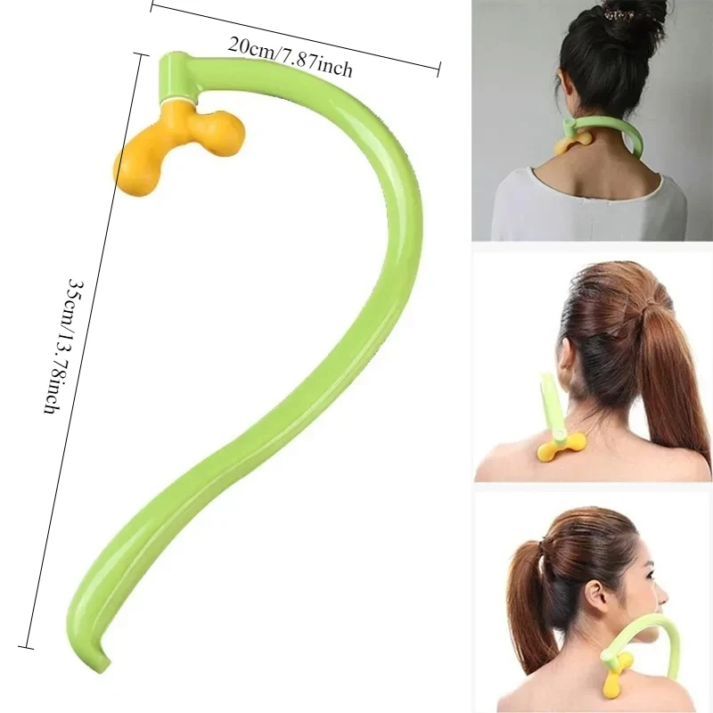 Массажный крючок для плечевого лезвия, шейный крючок для плеч Meridian, молоток для разминания талии акупунктурных точек