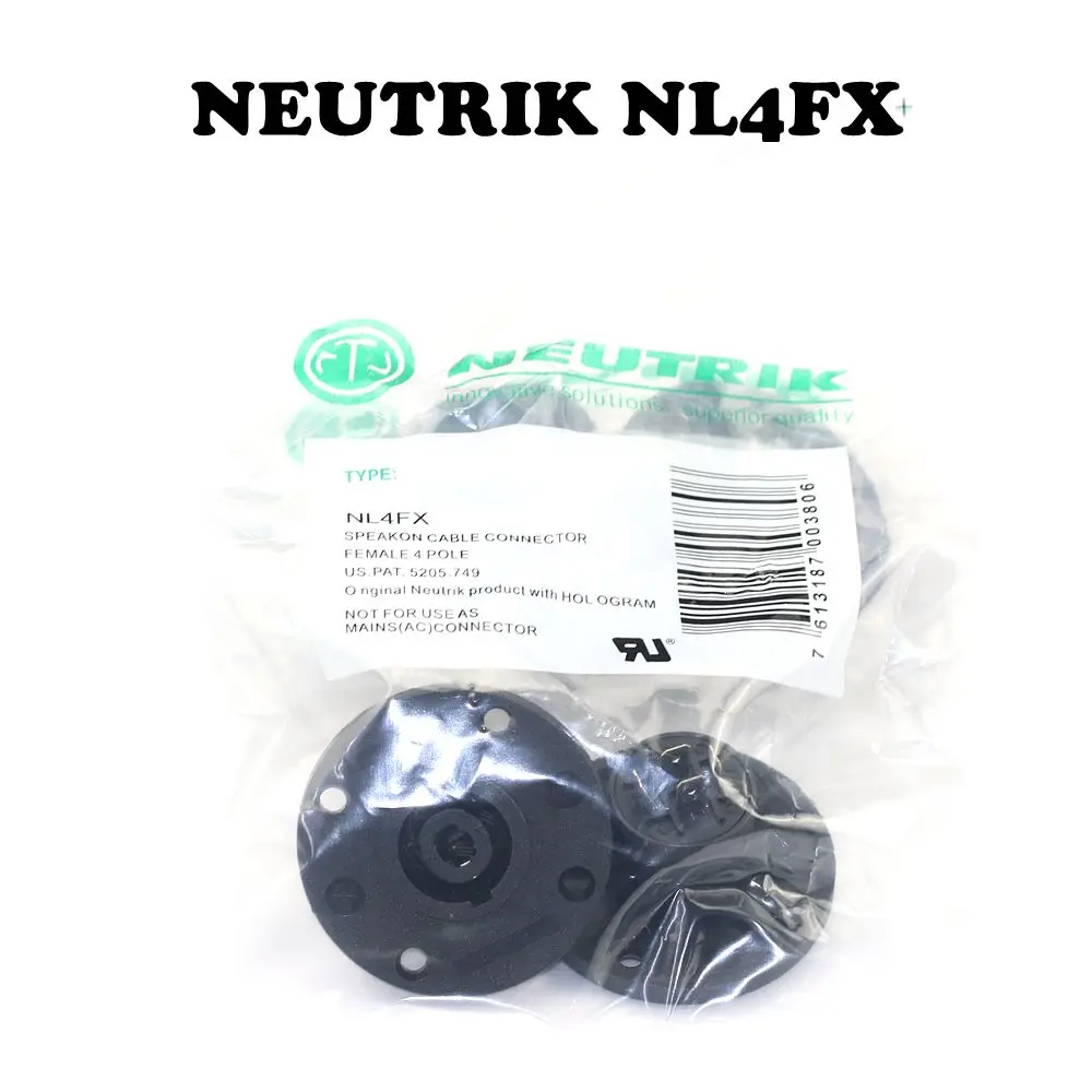 NEUTRIK NL4MPR altoparlante svasato con flangia G rotonda nera a quattro core NL4FX NL4FC altoparlante/altoparlante presa Audio