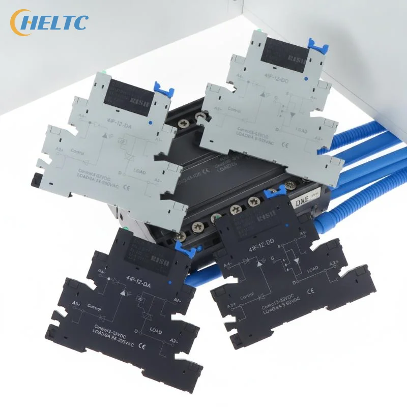 1pcs Plastic Ultra Thin Solid State Relay Module DA41F DC Control AC Din Rail Mount For Industrial Automation Circuit Control