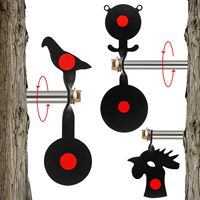 Metal Animals Bear/ Bird/ Chicken 360 ° Rotating Targets for BB Gun, Air Gun, Slingshot Outdoor Backyard Hunting and Shooting