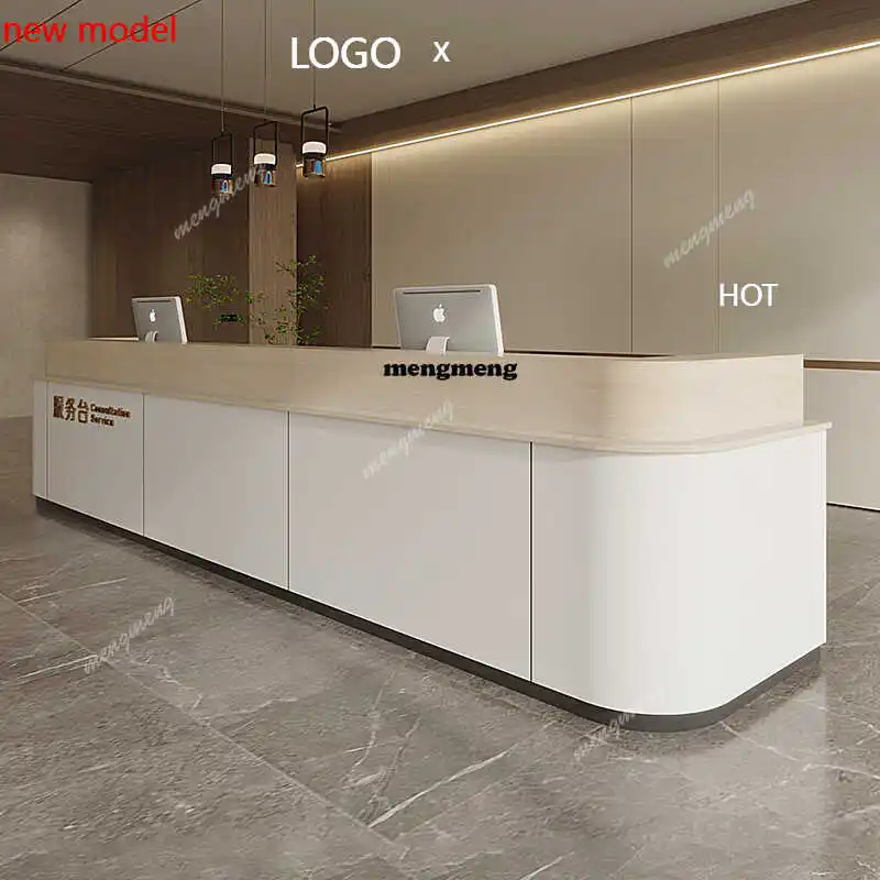 H132 Design Hotels Front Desk Reception Counter Checkout Business Luxury Reception Desks Beauty Salon Mostrador Recepcion Furnit