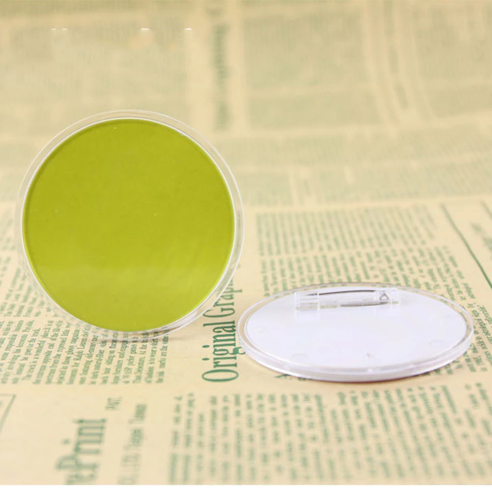 

30pcs Round Badge Brooch Badges Pin Acrylic Design Button Clear Kit Craft Supplies Durable Stainless Steel Pins Pattern