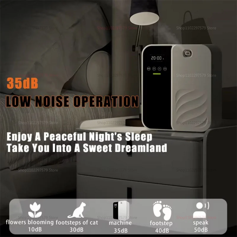 1000m³ Wall Mount Scent Diffuser Machine Bluetooth Essential Oil Aromatherapy Diffuser Electric Fragrance Dispenser for Home