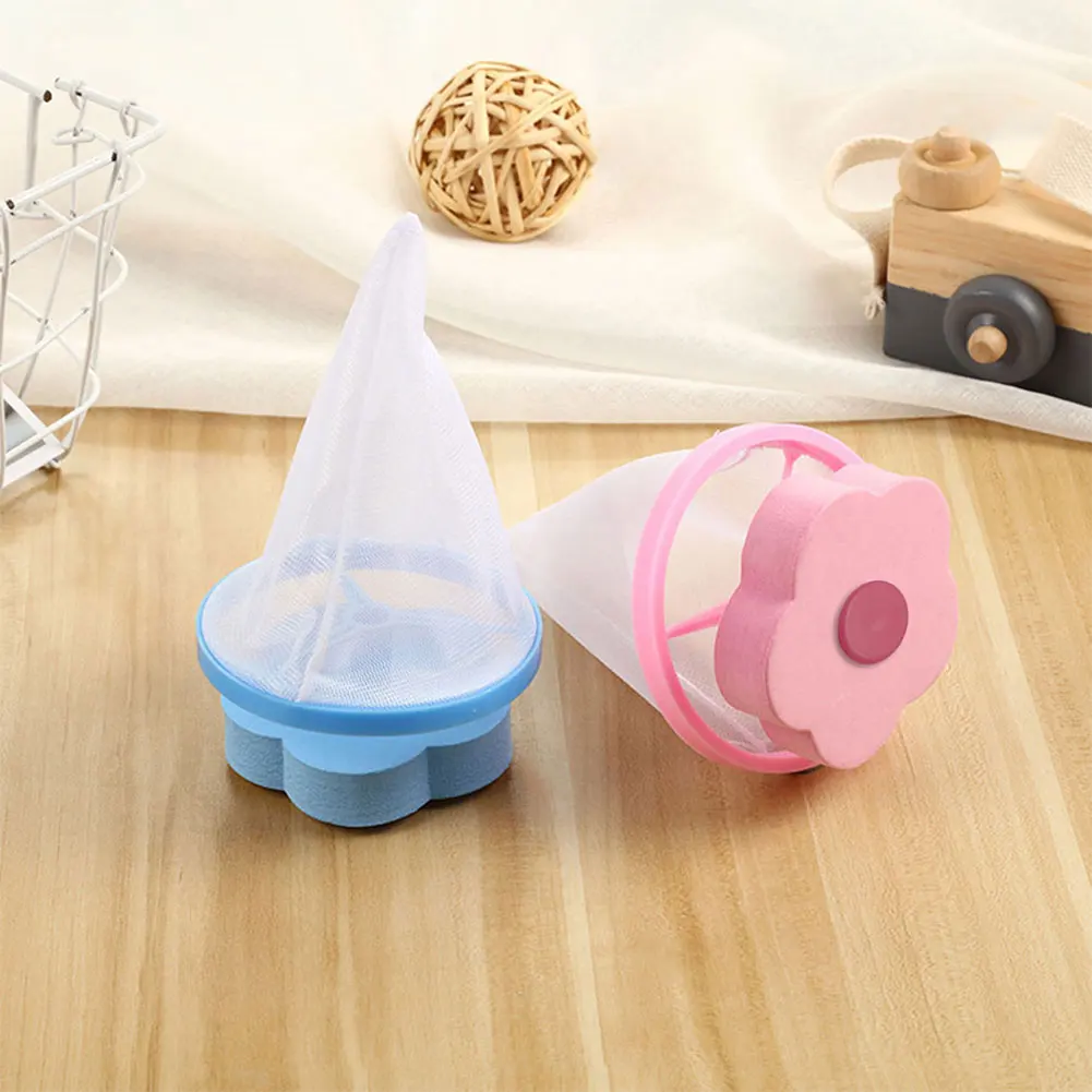 

Washing Machine Pet Fur Catcher Reusable Flower Shaped Floating Lint Filter Mesh Bag Hair Filter for Dog Cat Fur Hair Collector