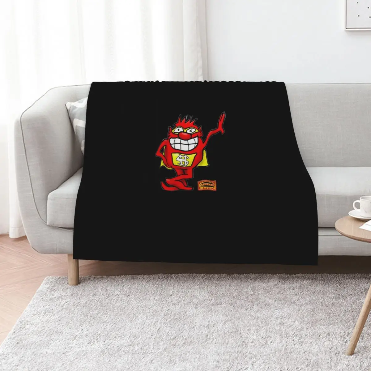 BUZZR Press Your Luck Whammy Throw Blanket Plush Thermals For Travel Giant Sofa Loose Moving Blankets