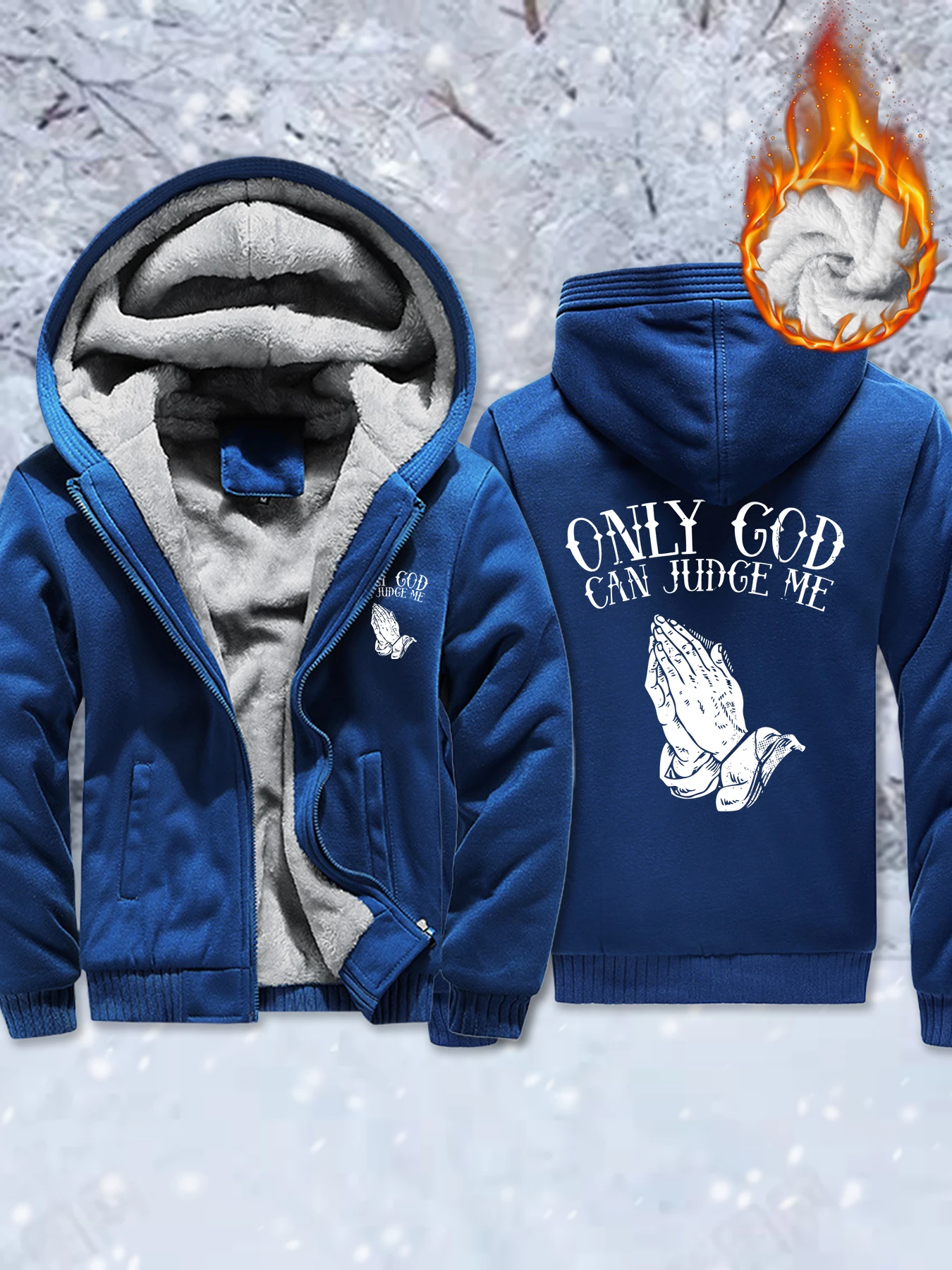 

Только Бог может судить меня. Мужская утепленная куртка. Зимняя флисовая одежда. Повседневные удобные пальто. Спортивная одежда большого размера на молнии.