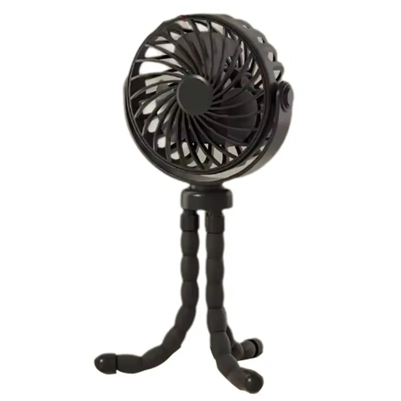 A71Z Baby Stroller Fan Mini Outdoor Fan USB Speed Flexible Octopus Fan Tripod Clip On Handheld Fan For Stroller Crib