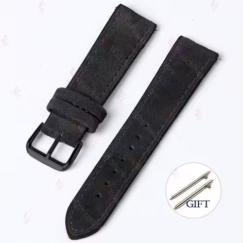 18mm 19mm 20mm 22mm Vintage Suede Cowhide Watch Strap Handmade Watch Band Gray Brown Green Quick Release Bracelet for Men Women - Image 11