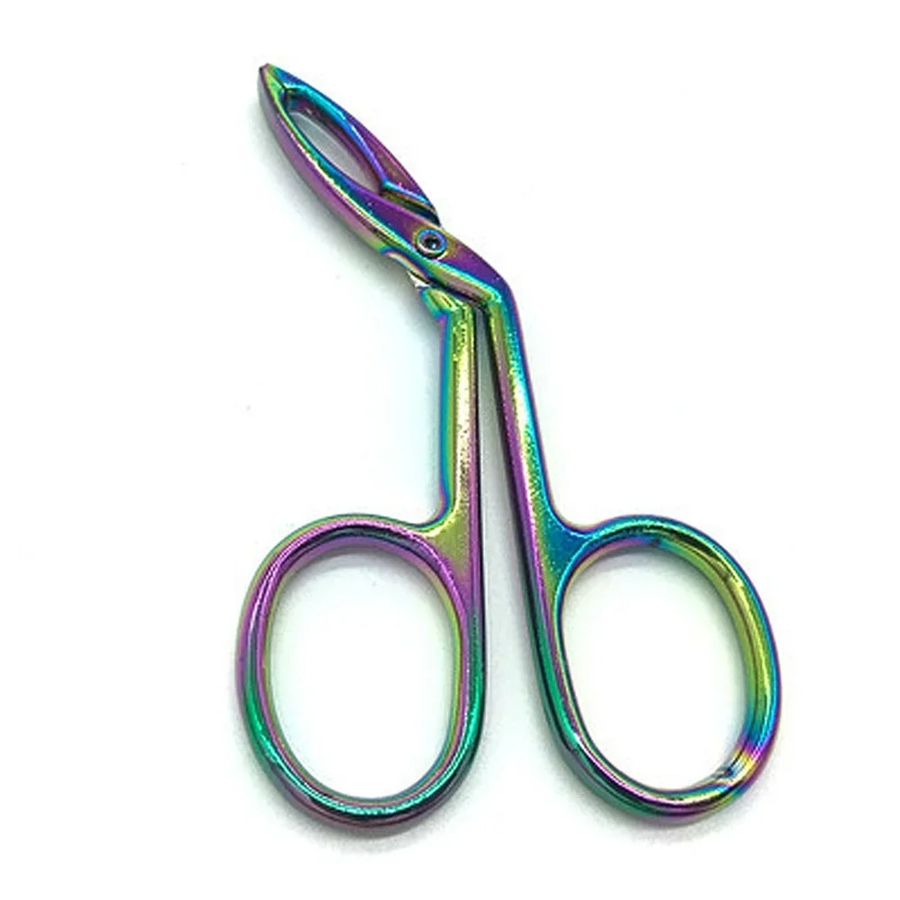 Tijeras para quitar el pelo de alta calidad, pinzas para cejas de punta plana, cortadora de abrazadera, nuevo