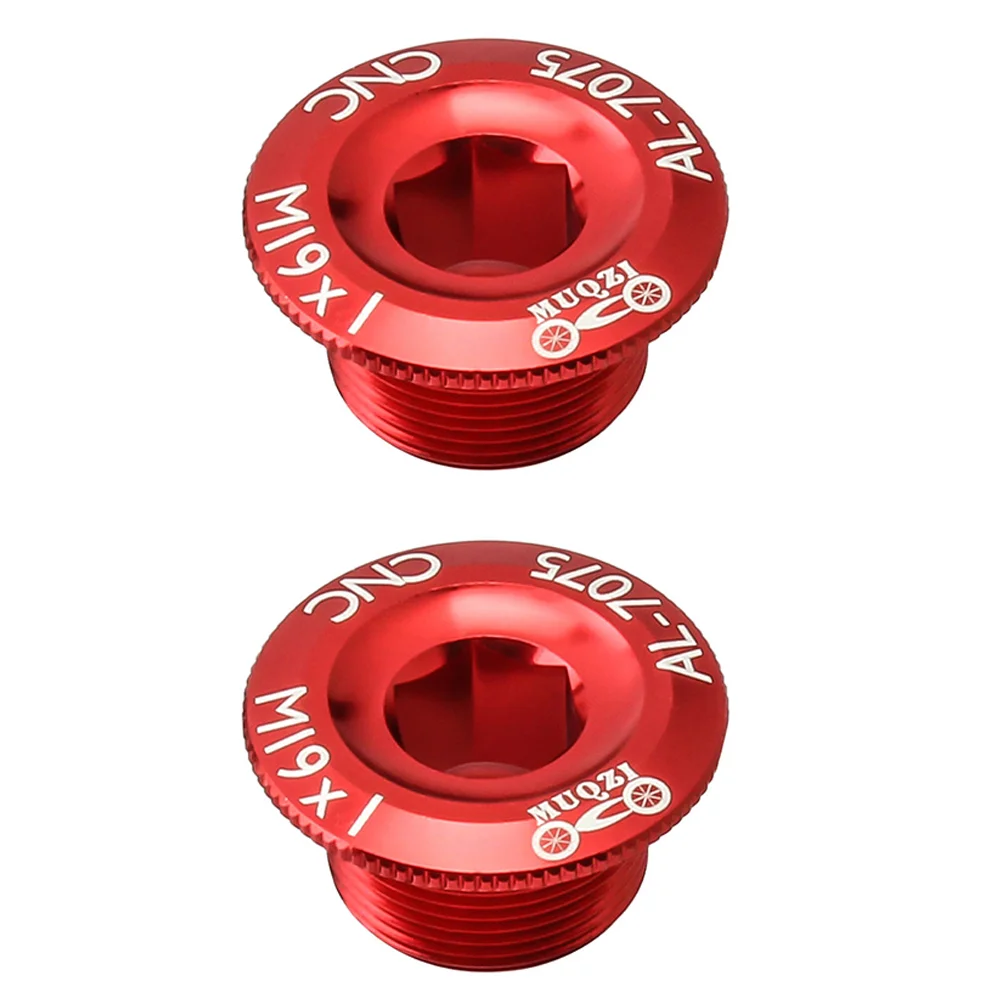 2 Pcs Crank Cover Screw Bolts Mountain Bike Parts Accessories Accessory Chain-wheel Aluminum Alloy Supplies