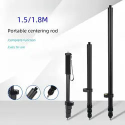 1.5M 1.8M TELESCOPIC GNSS GPS RTK CENTERING POLE PORTABLE SURVEYING CENTERING ROD