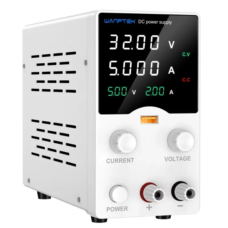 

DC Adjustable Power Supply GA30V5A 160W Adjustable White Can Long Term Full Power Output Burn Test