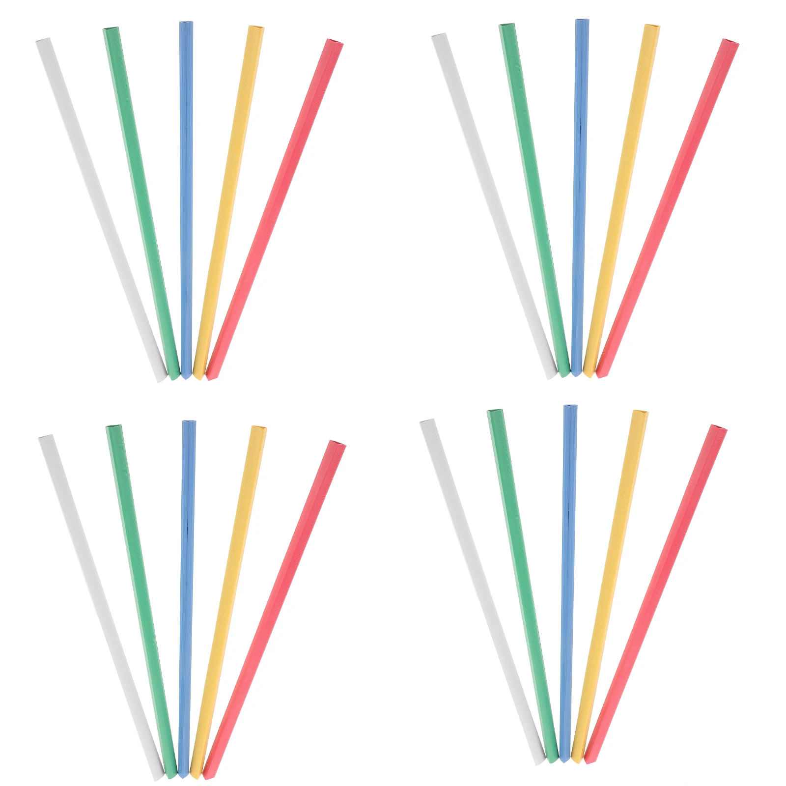 

30 Pcs Sliding Bars Binder Clips 0 9CM Red Slide Binder Yellow Green Blue White Plastic File Folder Office