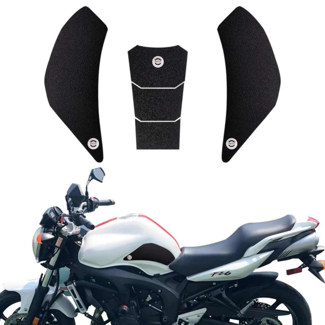for Yamaha FZ-6 2006-2010 Motorcycle fuel tank sticker fish bone sticker anti-slip protection side sticker view 3