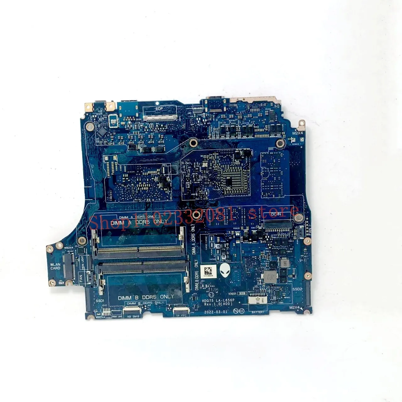 CN-04R8PX 04R8PX 4R8PX HDK51 LA-L656P For DELL M17 R5 Motherboard 215-127000046 With Ryzen 7 6800H CPU 100%Tested