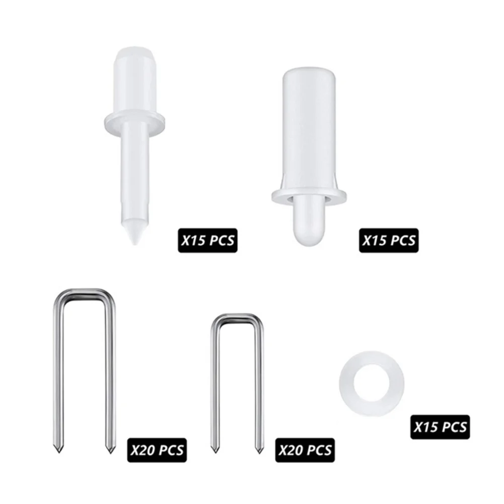 85 PCS Blinds Repair Kit White Plastic and Metal Parts for Venetian Vertical Roller Window Shutter Pin Replacement