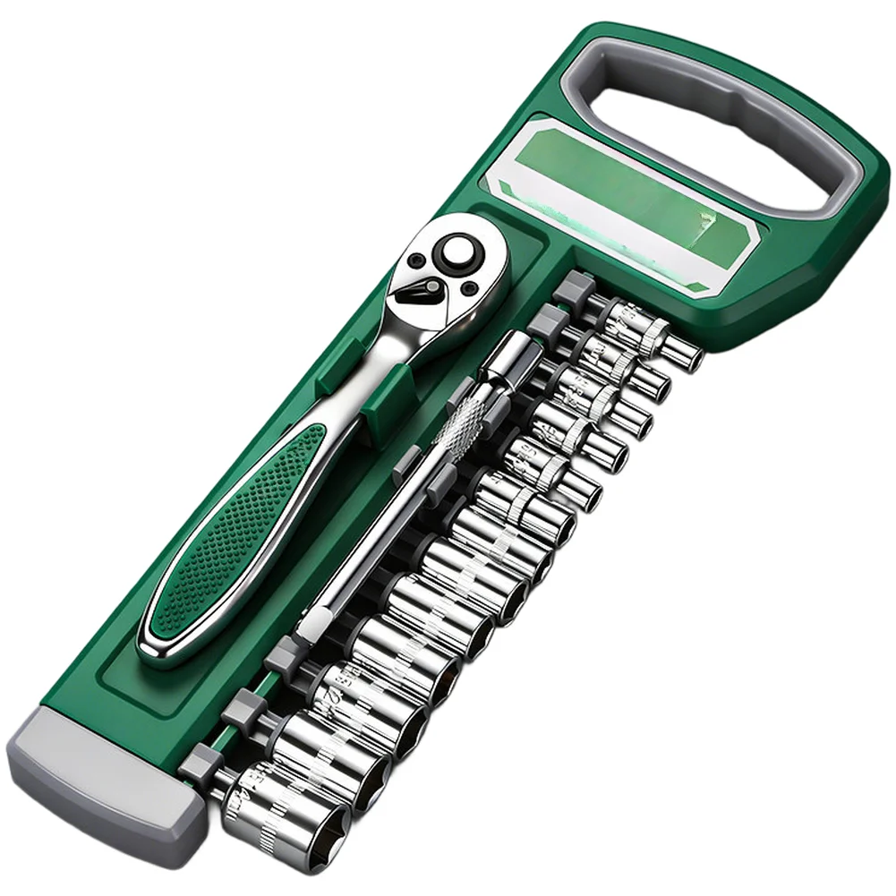 72 Tooth Ratchet Wrench Kit Featuring Heat Treated Sockets and 1/4 3/8 1/2 Drive Compatibility Chrome Vanadium