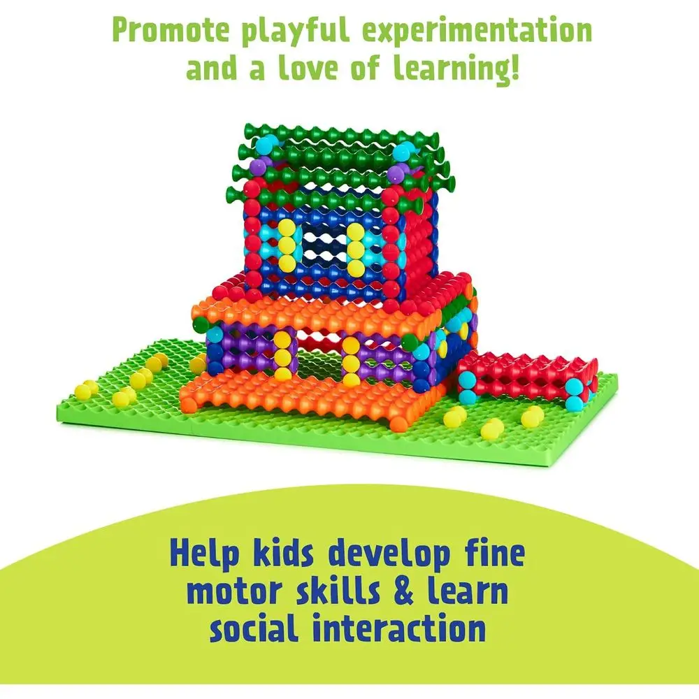 STEM Education Juego de bloques de construcción de 21 piezas de Playstix Construcción Toys