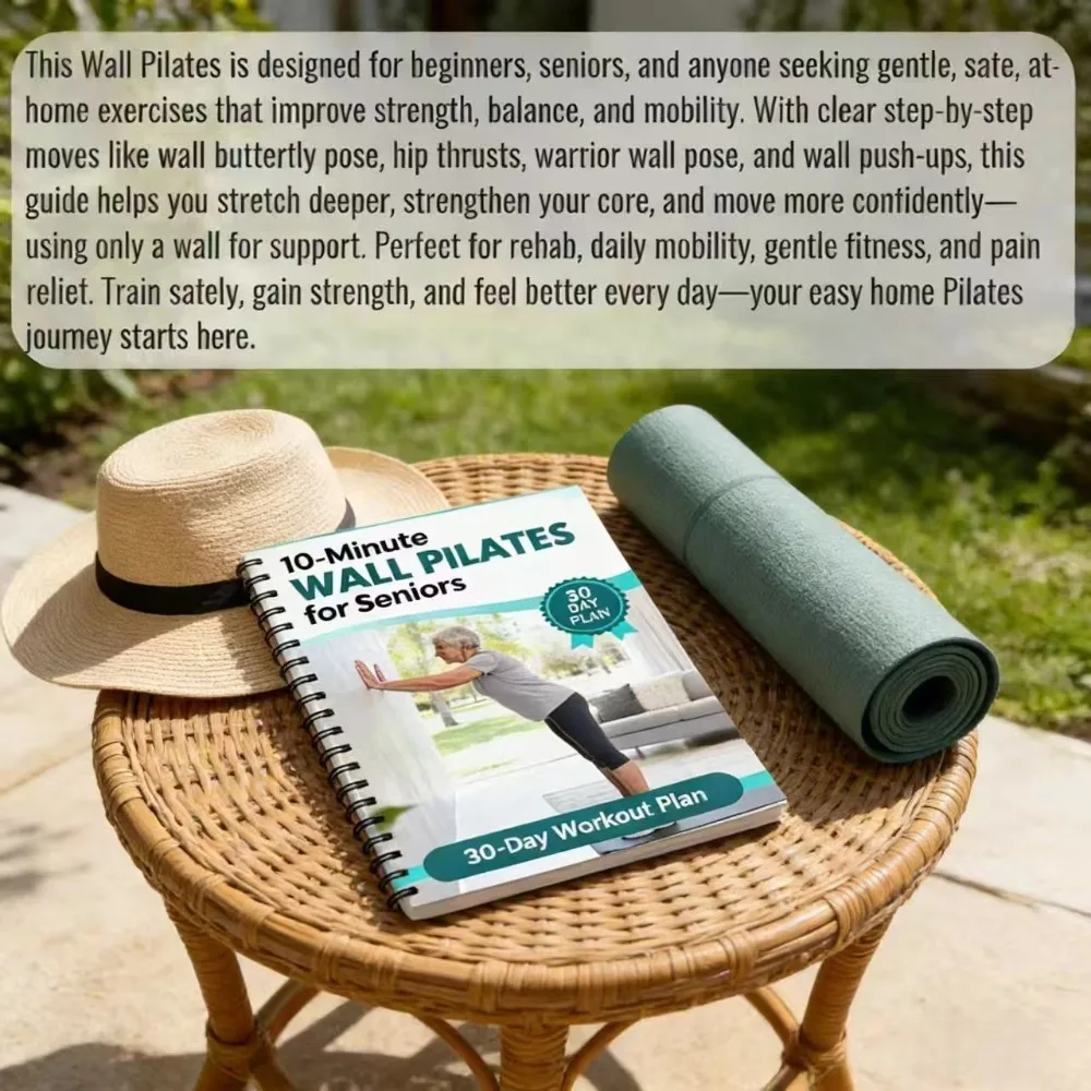 

New Elderly Wall Pilates Home Exercise Manual for Beginners, the Best Gift for Parents