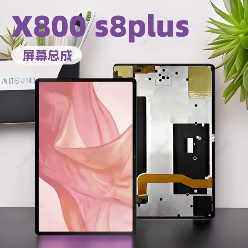 For Samsung Galaxy Tab S8+ SM-X800 Tablet LCD Display Touch Screen Digitizer Assembly Replacement