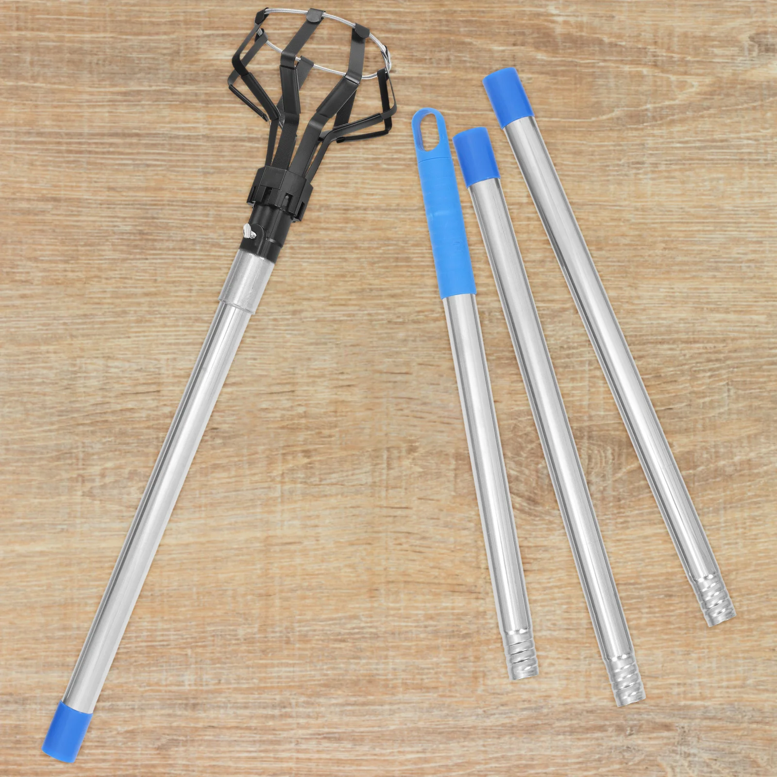 

1 Set Heavy-Duty Stainless Steel Telescopic Rod For High Ceiling Light Bulb Changing Extension Tool Mop Handle Replacement Broom