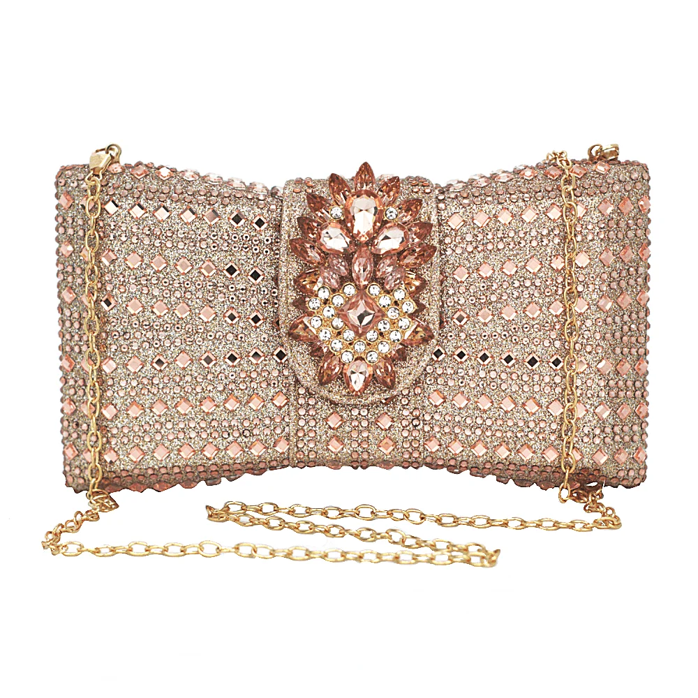 Tas voor damesfeest clutch luxe tassen vorm strik koningsblauw handtas avondtasje