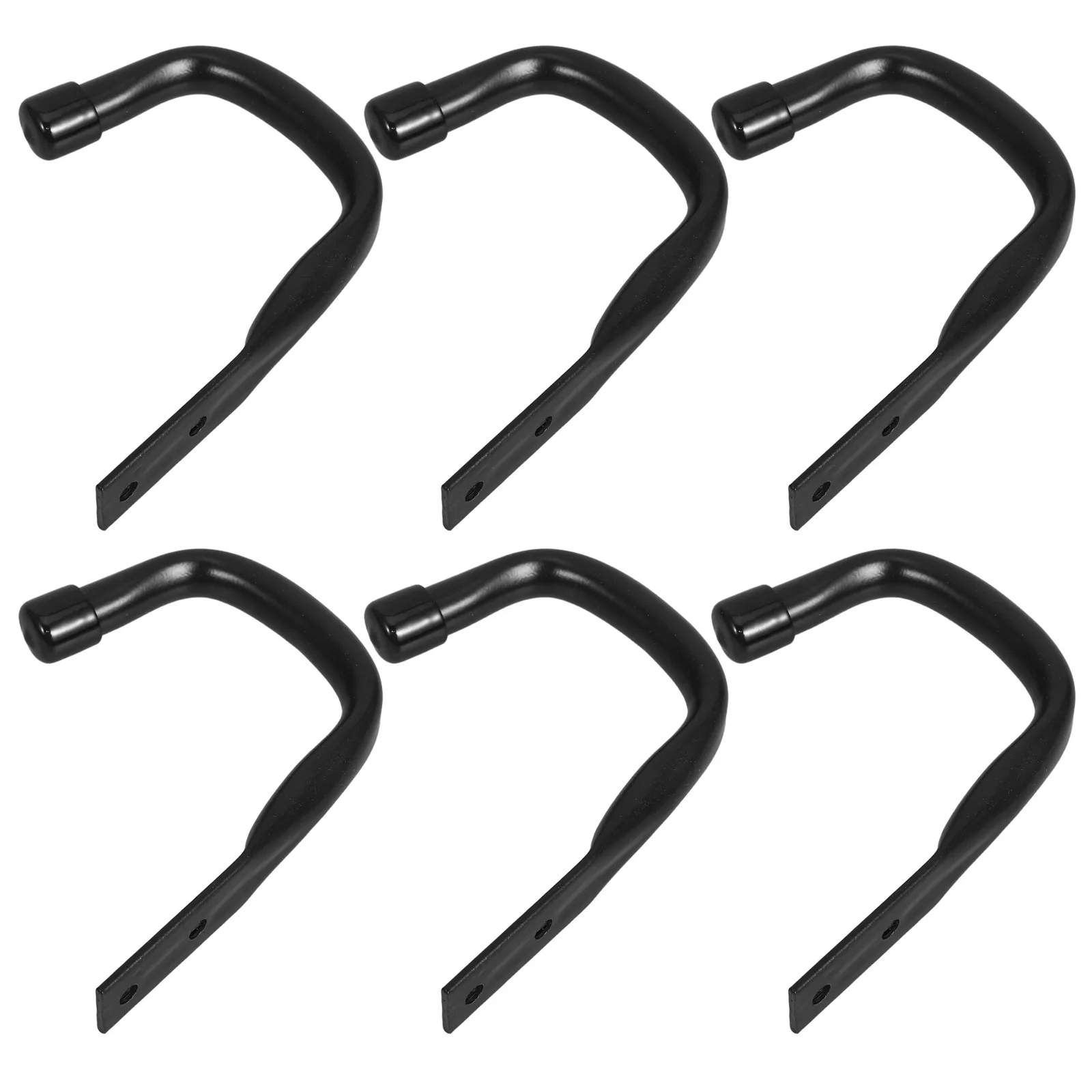 6Pcs Heavy Duty Wall Hooks Garage Tool Organizer for Bikes Canoes Kayaks Skis Boats Ladders Hoses Tools Secure Neat Storage