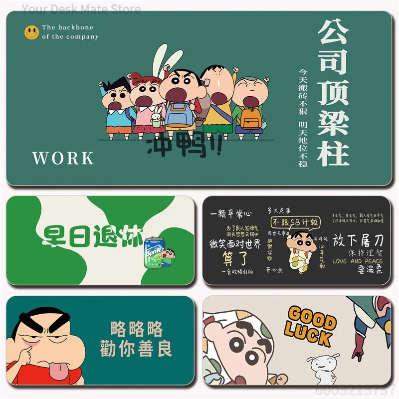 Crayon Shin-Chan Mouse Pad Big Cartoon Anime Keyboard Pad Working High Desk Pad _ Lizheng Store
