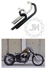 Motorcycle Duals Exhaust Full System Muffler Fit For Honda Steed Shadow VT400 VT600 VLX400 VLX600 VT400C VT 400 VT600C VLX 600