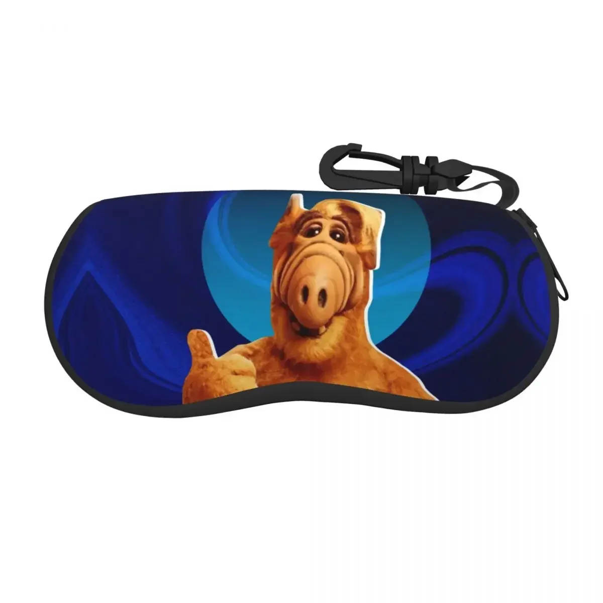 

Изготовленный на заказ чехол для очков без сена, портативный чехол для очков ALF Alien Life Form, коробка для солнцезащитных очков