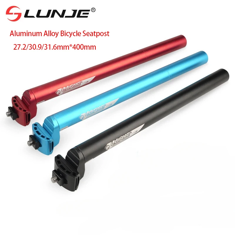 

Bicycle Seatpost 27 2 Mountain Bike Seat Tube 30.9/31.6 * 400mm Road Bicycle Aluminum Alloy Extended Double Nail Seat Post