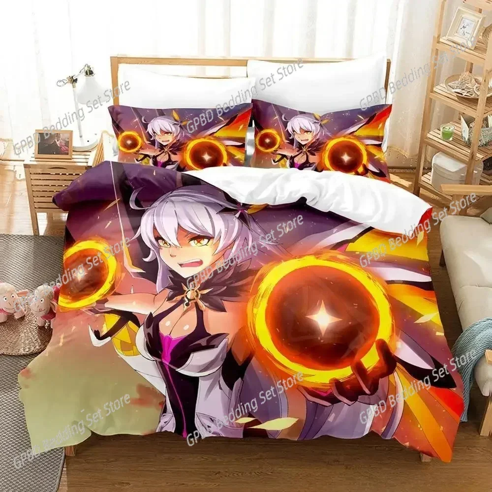 New 3D Print Anime Honkai Impact Comfortable Duvet Quilt Cover Pillowcase Bedding Set Children Bedroom Decoration Home Textile