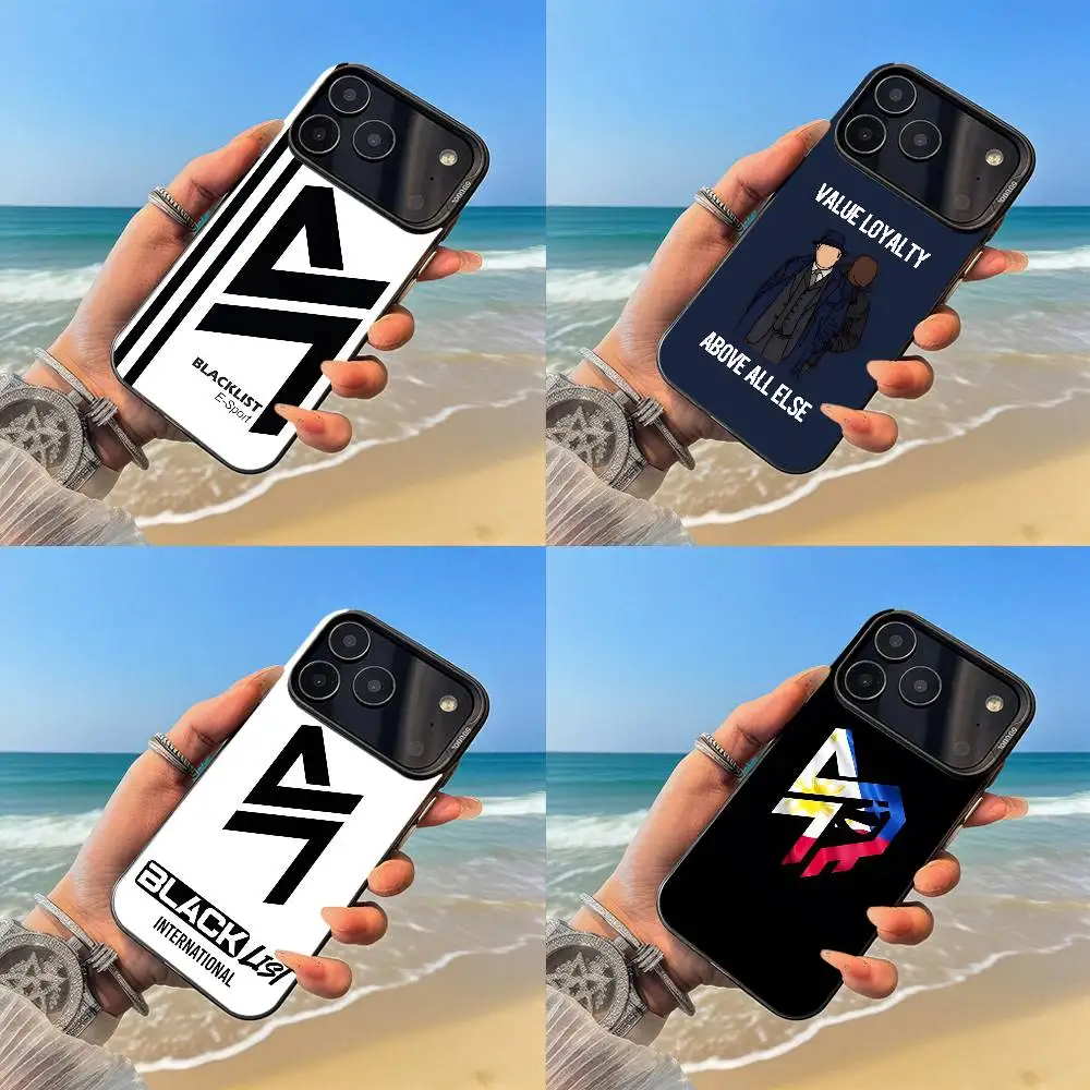

B-Blacklist Phone Case Black and silver case for iPhone 17, 16, 15, 14, 13, 12, Pro, Max, Plus, E, SE4, Air, Mini
