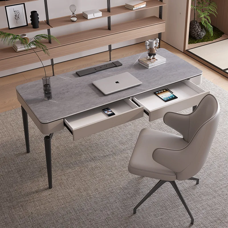M  minimalist desk light luxury household high-end simple computer desk matte rock slab desk