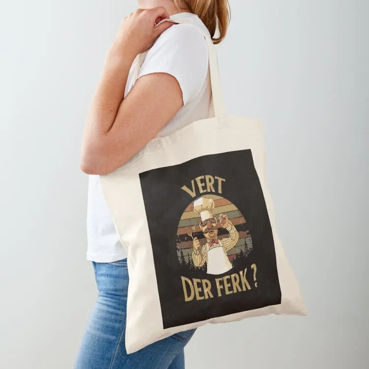Vert Der Ferk cook Swedish Chef Tote Bag Canvas bag Women's handbag Cloth bags