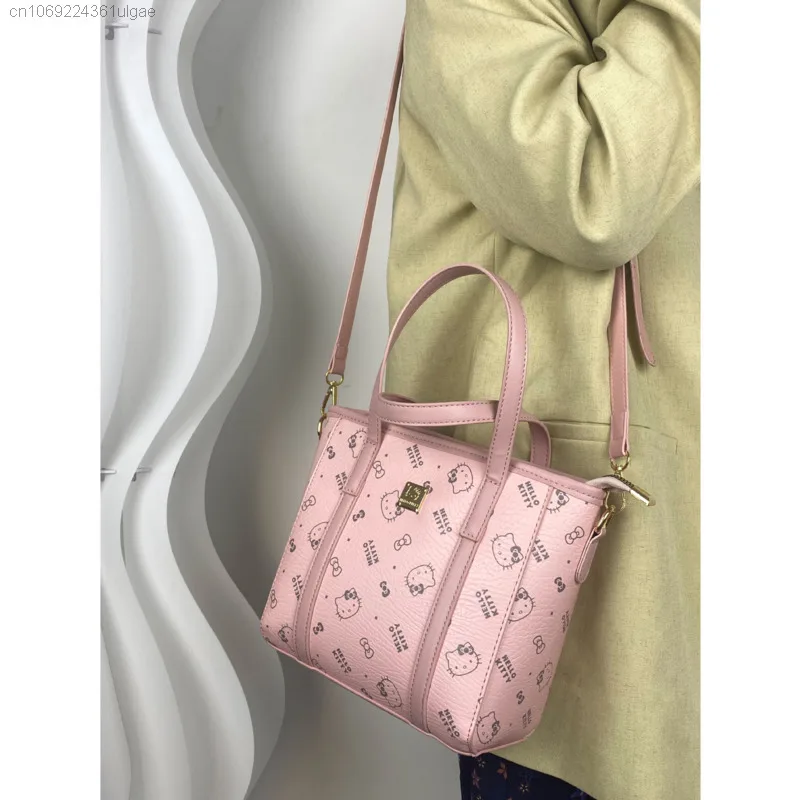 Sanrio Hello Kitty damska śliczna modna torebka Crossbody torba nowa niszowa wszechstronna pojedyncza torba na ramię wersja koreańska torba na ramię