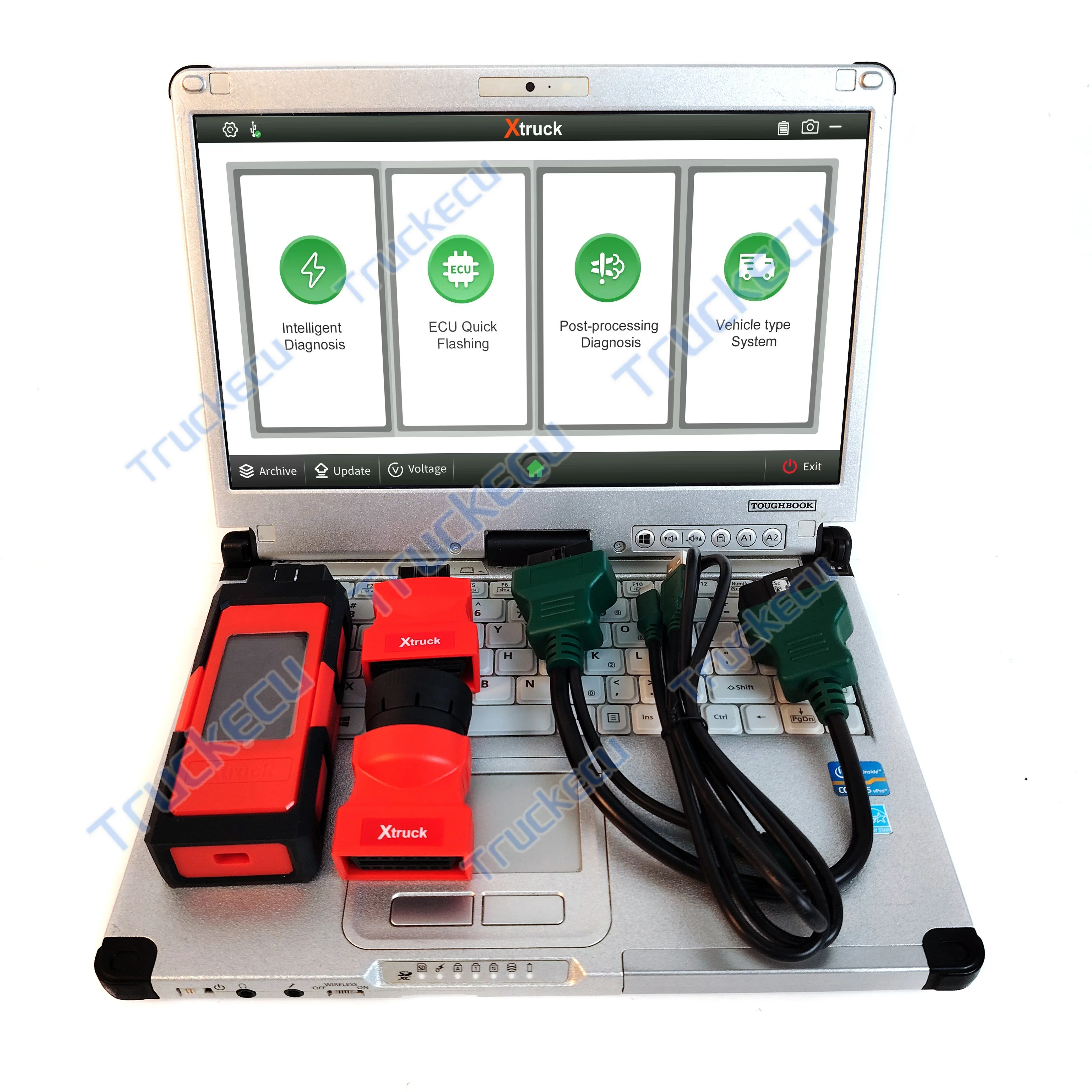 X003 Plus C2 Laptop Data Reading Forced Regeneration of DPF Heavy Duty Truck Diagnostic Tool Kit