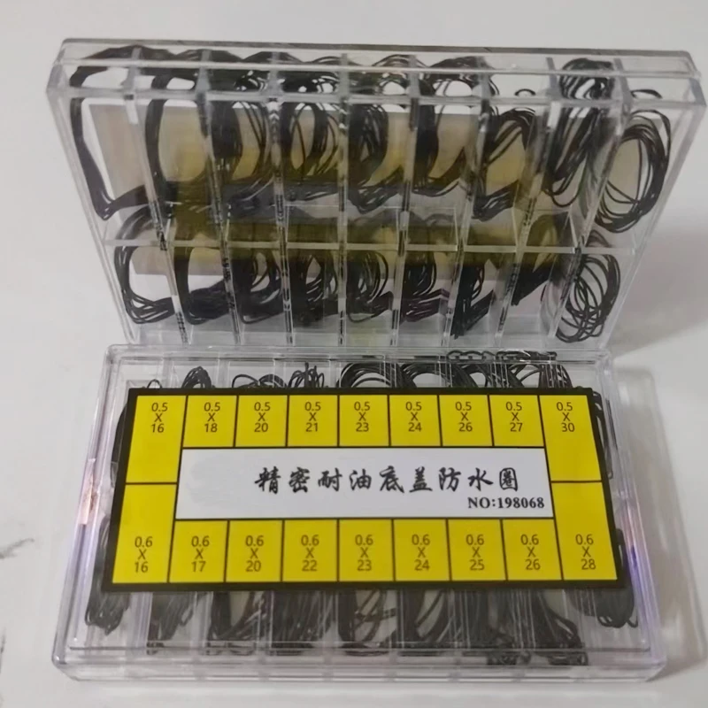 

200Pcs Watch Back Case Rubber Waterproof O-Ring Gasket Repair Tools for Watchmaker